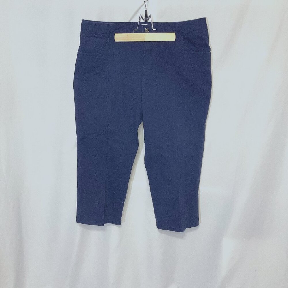 Navy Blue Cherokee Crop Pants 16 3/$14 Capri Womens